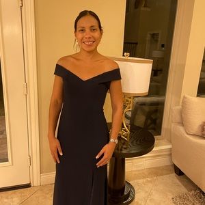 Blue bridesmaid dress